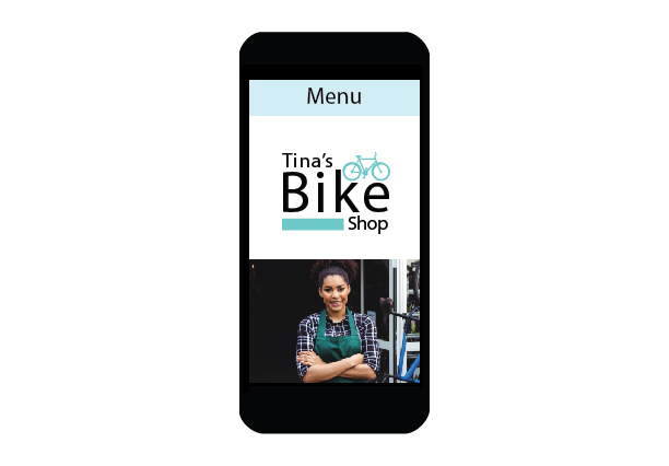 Bike Shop website designed by Frank Toth