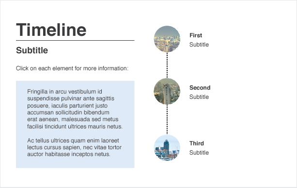 E-Learning Timeline Slide designed by Frank Toth