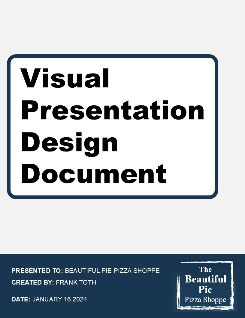 Visual Presentation Design for The Beautiful Pie