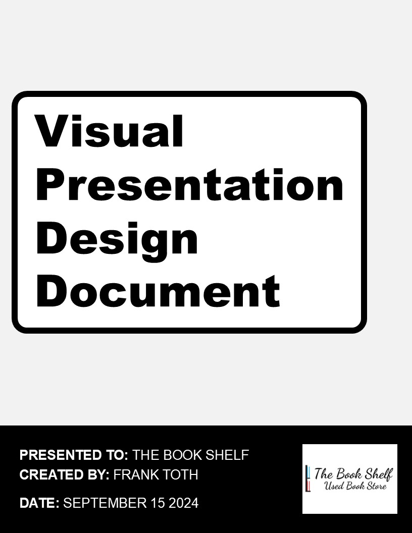 Visual Presentation Design for The Book Shelf