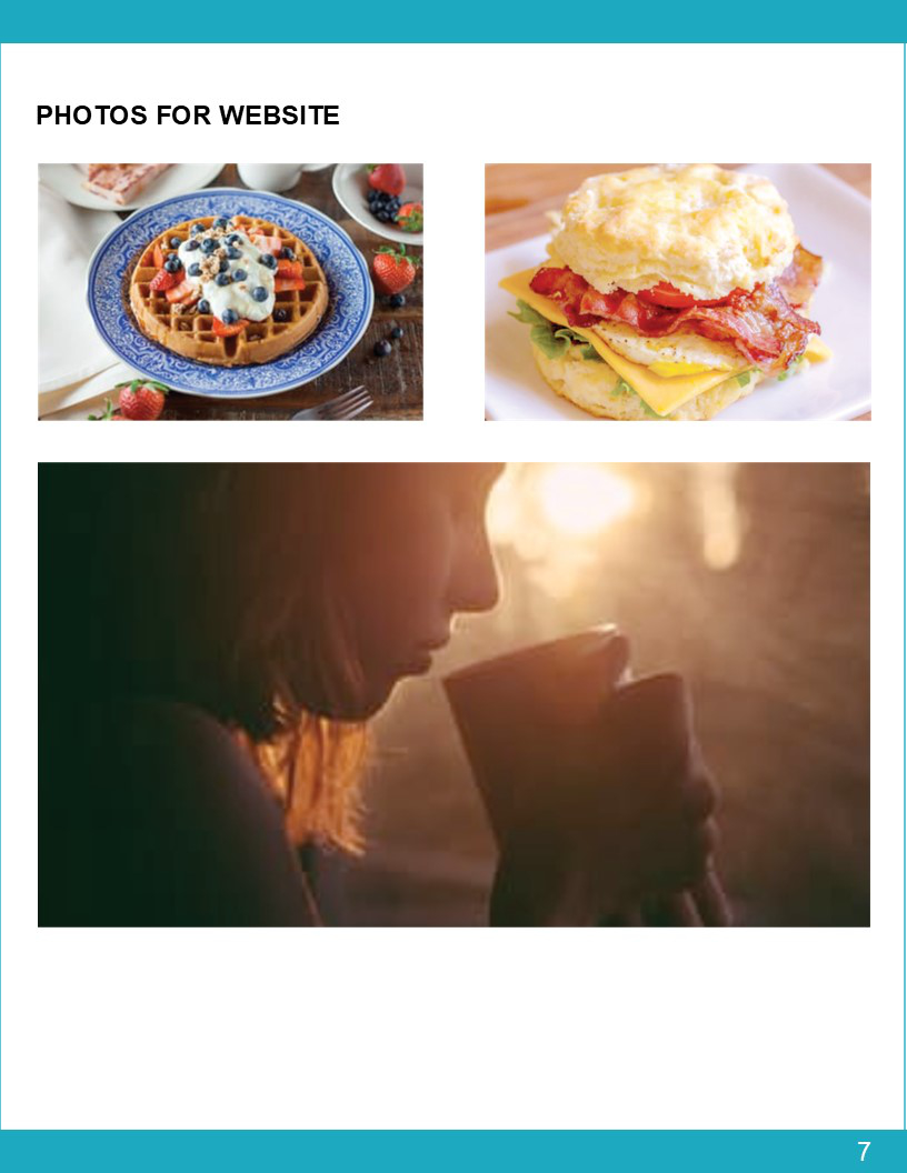 Visual Presentation Design for Breakfast Mountain