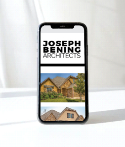 Layout image of Joseph Bening website on a phone