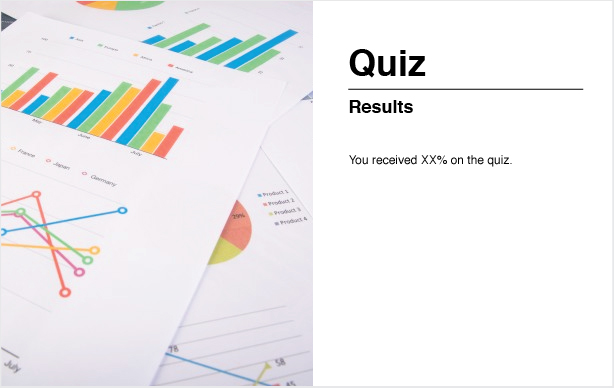 Fourth E-Learning quiz slide example